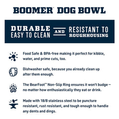 YETI Boomer 4 dog bowl in tropical pink, front view for easy location.