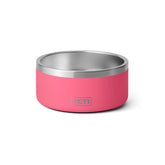 YETI Boomer 4 dog bowl in tropical pink, side view, stable for steady meals.