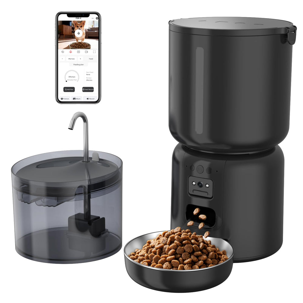 YFL automatic feeder 4L releasing kibble smoothly