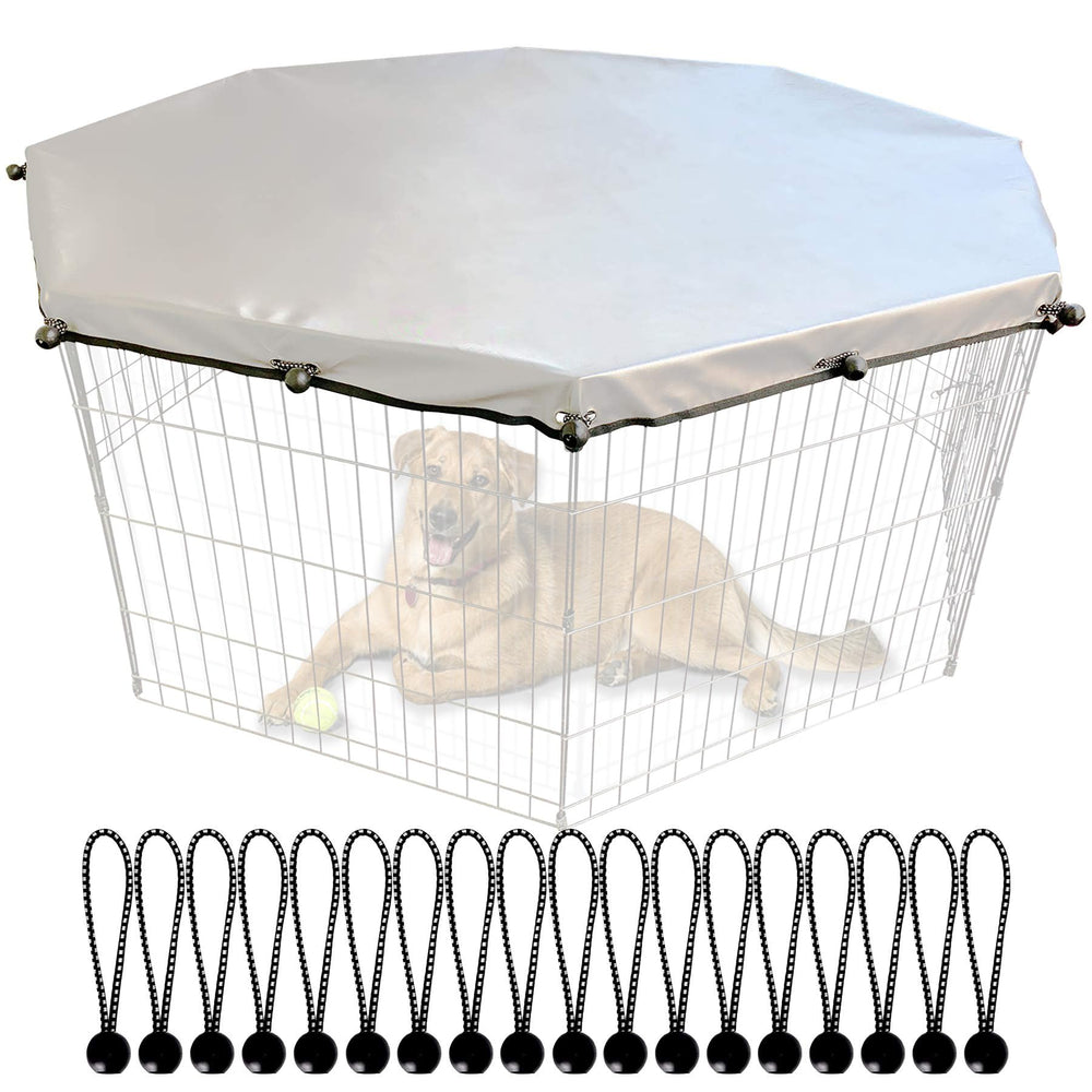 YGCASE universal dog playpen cover top protects from sun and rain for outdoor use