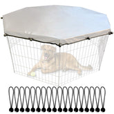 YGCASE universal dog playpen cover top protects from sun and rain for outdoor use