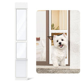 YGNNJY dog door for sliding track, secure pet access.