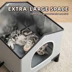 YIDAXIS cat house insulation layer preserves warmth for winter.