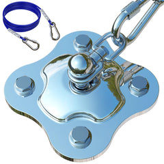 YiizKilc dog tie-out stake with stainless base for secure outdoor anchoring