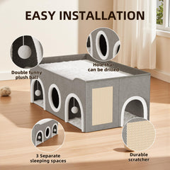 YIJIETON premium fabric and MDF construction ensure a sturdy, long-lasting cat house