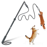 YILAKO Flirt Pole with heavy-duty construction for durable dog play sessions.