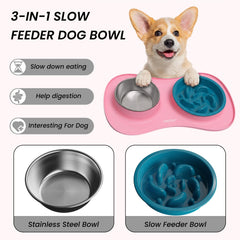 YINEYA water bowl designed to minimize spills during meals.