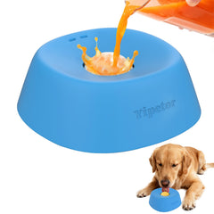 Yipetor slow-feeder dog bowl with ball-in design reduces spills during meals.