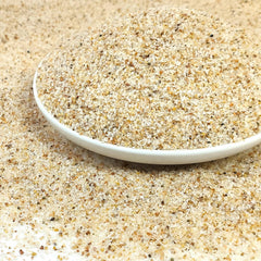 YISZM beige aquarium sand close-up showing fine grains for natural substrate