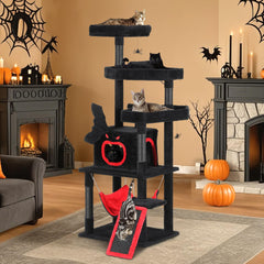 YITAHOME Gothic Cat Tree spider web playthings engage play