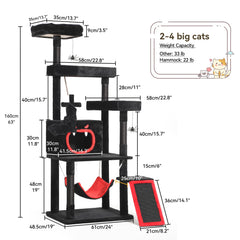 YITAHOME Gothic Cat Tree top perch lets indoor cats survey the room
