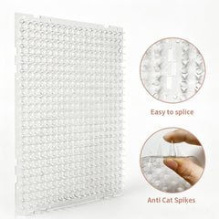 YITESHI scat mat placed on sofa edge demonstrates protection