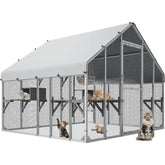 YITAHOME 94-inch outdoor cat enclosure offering a spacious play area for multiple cats.