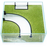 Yiyiring floating barrier arc 60cm defines plant zones in the aquarium.