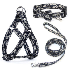 Yizepet dog collar harness set breathable for comfortable all-day walks.
