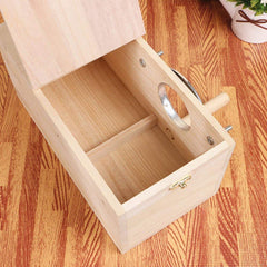 Mounting bolts and hardware secure the YJJKJ nest box inside or outside the cage