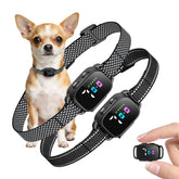 YJWFHPU two-pack bark collar for small dogs with distinct straps for easy identification.