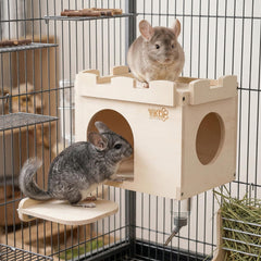YKD Castle Chinchilla House multiple doors for easy access