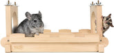 YKD chinchilla wood suspension bridge in cage, sturdy and safe for climbing