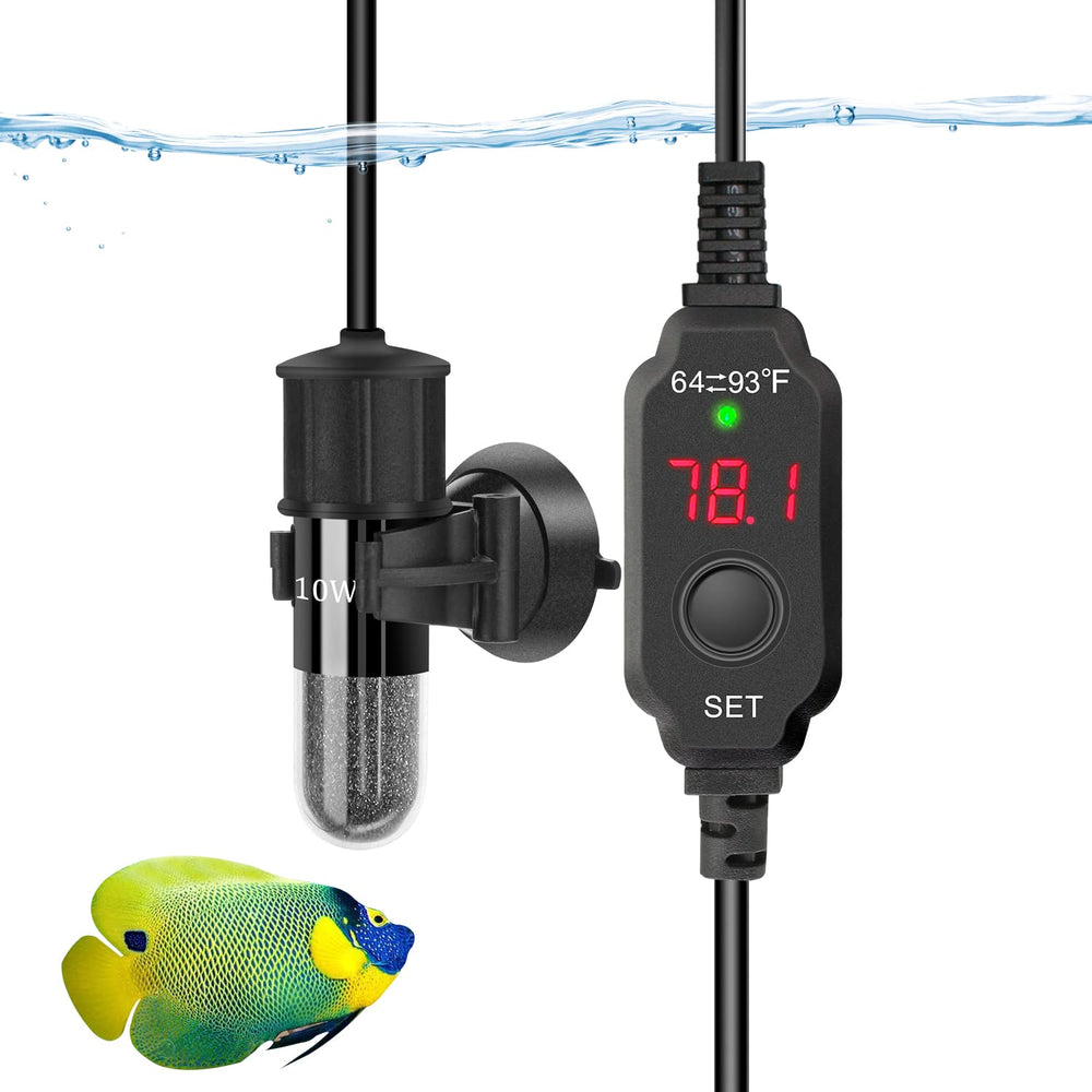 YOFOTHS aquarium heater with a digital display for precise control.
