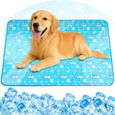Yoheueoa dog cooling mat front view, non-toxic solid gel cooling for pets.