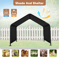 Yokaniwa shelter water-resistant cover protects pets from sun and rain