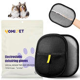 YOMI PET Hair Remover Glove close-up on breathable mesh for gentle hair pickup.