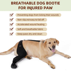 Yoneba secure-fit dog sock stays in place for unrestricted movement