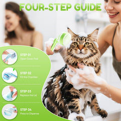 Yonynn pet brush helps reduce shedding by lifting loose fur during baths