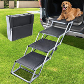 YOOKESEN dog stairs for large dogs in SUV provide stable access.