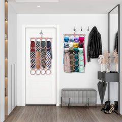 Yopay multi-purpose scarf hanger organized closet setup