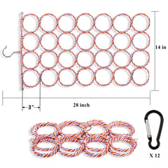 Yopay rat climbing rope ladder highlighting sturdy rings