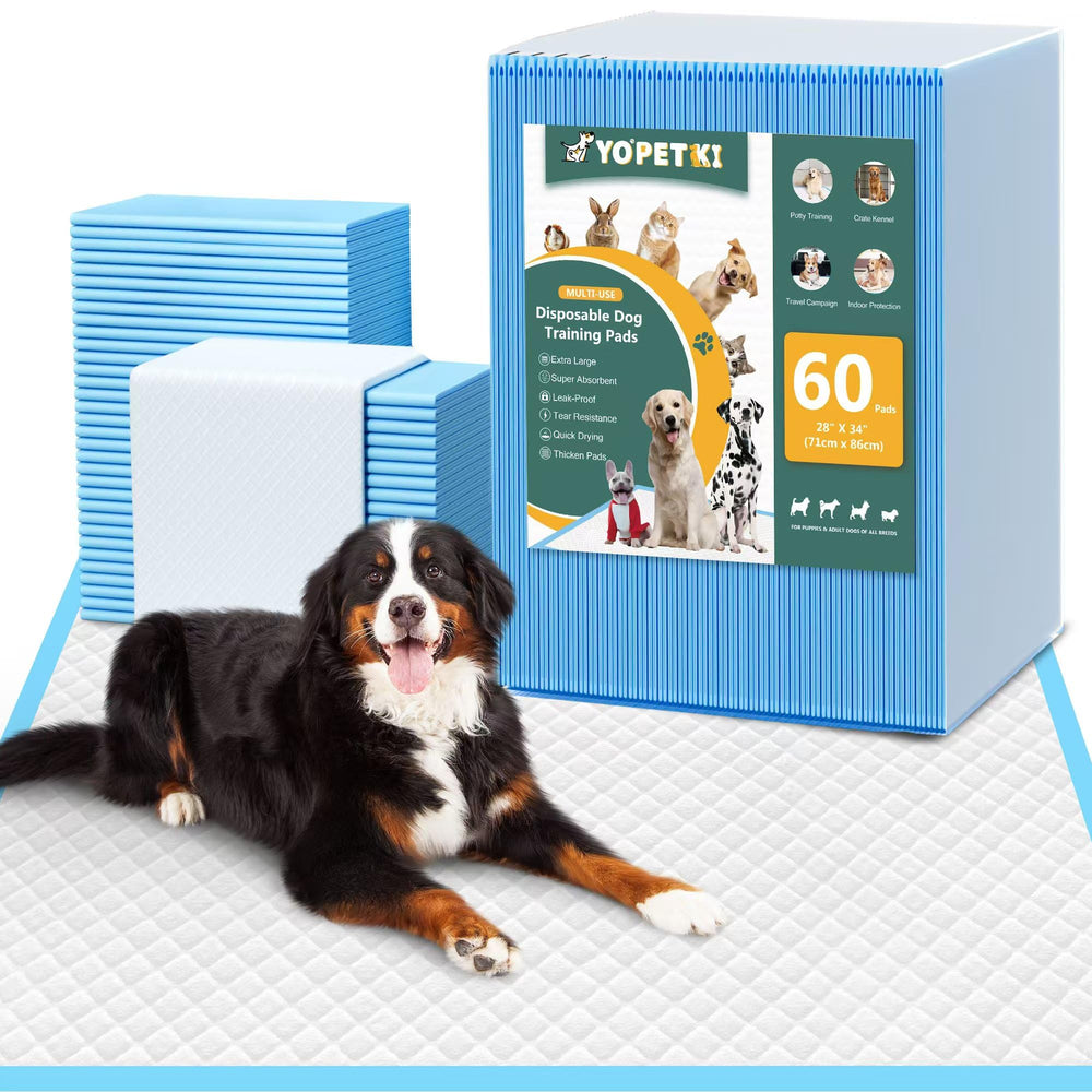 YOPETKI extra-large dog pad 28x34 laid flat for indoor training protection