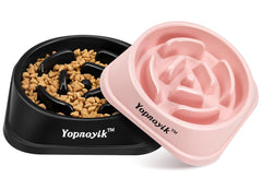 Yopnoyik slow feeder bowl with maze inside to pace meals for large dogs.
