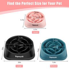 Yopnoyik bowl has a non-slip base to keep meals steady on slick floors.