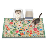 YOSEPATI cat litter mat top view shows wide coverage and clean lines.