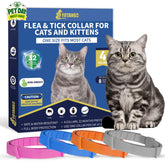 YOTANGO 4-pack cat flea collar bundle for convenient protection