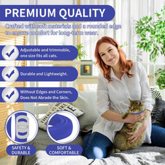 YOTANGO adjustable feline collar demonstrating easy fit for kittens and adult cats