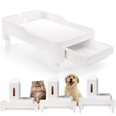 Youeon raised stand uses durable ABS material for easy cleaning.