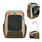 Your Cat Backpack Navigator side view showing easy access and breathable mesh for pets