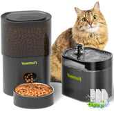 YOWMOFT automatic cat feeder with 3L capacity for scheduled meals
