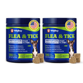 YoYoBay flea and tick chews bottle for daily protection.