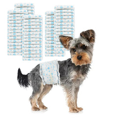 Ypfyed male dog diapers in blue, 96-pack, for reliable protection.