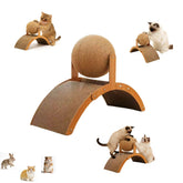 YPILKEF cat scratcher with sisal ball and tunnel for small pets, redirecting claws from furniture