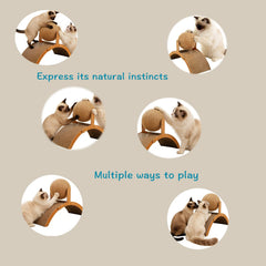 YPILKEF sisal ball rotating on the arch invites batting and interaction