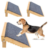 yrriemcmy foldable dog ramp with bamboo construction offers easy setup and sturdy support