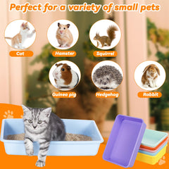 Ysglory raised bottom design aids litter separation and easier cleanup.