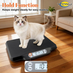 YTCYKJ pet scale non-slip mat with carbon-fiber texture for steady weighing.