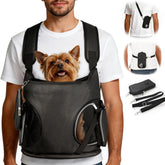 YUDODO dog front backpack carrier with ergonomic straps for comfortable hands-free use.