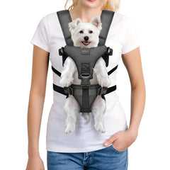 YUDODO front pet carrier backpack with ergonomic shoulder straps for comfortable carrying on day trips